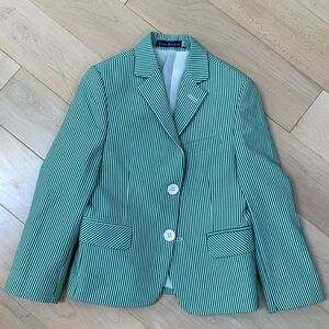 Euro boys green white blazer jacket sports jacket